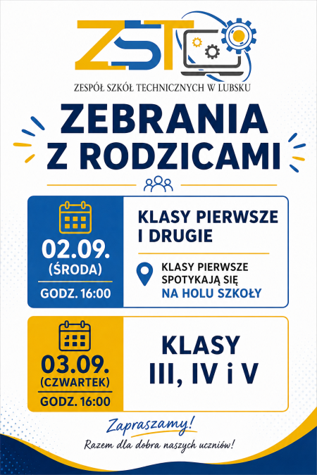 Zebrania z rodzicami w nowym roku szkolnym